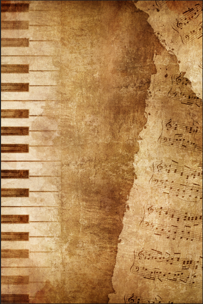 keyboard and music element in Nocturne's cover